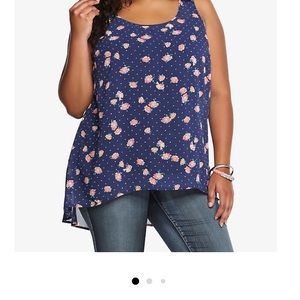Torrid Floral Hi-Low Tank Top